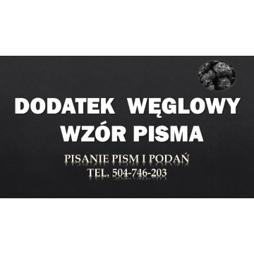 Dodatek węglowy, wzór pisma, tel. 504-746-203.... - Pozostałe usługi - Wrocław - zdjęcie 5