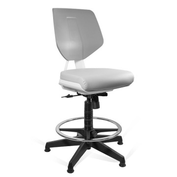 krzesło medyczne z podnóżkiem kaden grey/grey