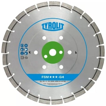 Tarcza diamentowa Tyrolit Premium FSM-G4 350 mm do betonu (szerokość 2,8 mm)