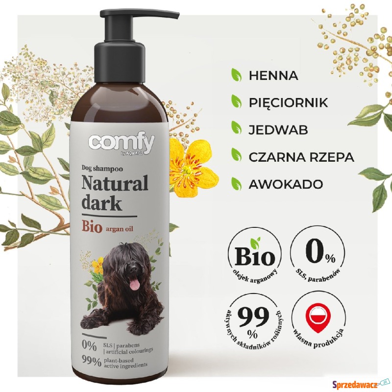 COMFY szampon natural dark 250ml - Akcesoria dla psów - Wrocław