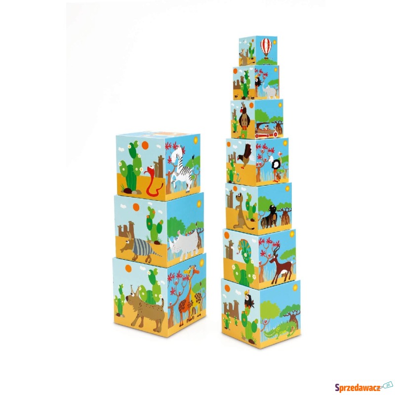 Piramida Edukacyjna Zwierzęta Świata 2 - Puzzle - Legnica