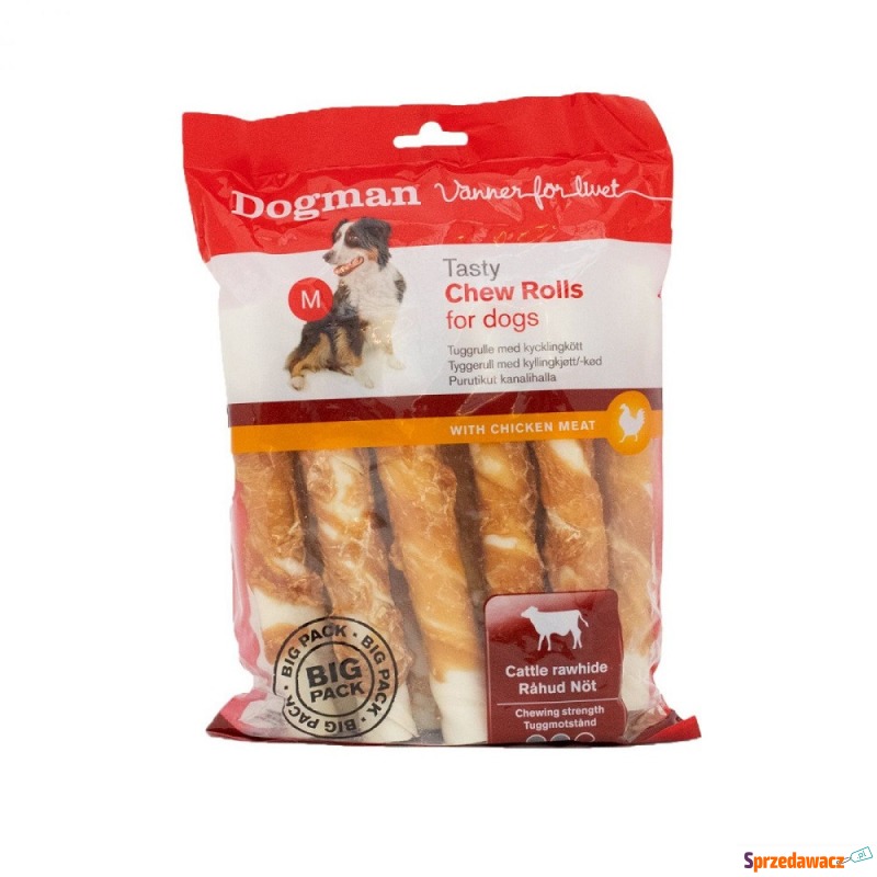 DOGMAN pies chew rolls kurczak 600 g - Przysmaki dla psów - Koszalin
