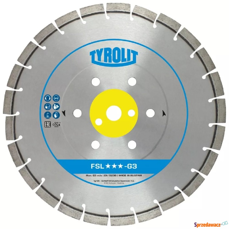Tarcza diamentowa Tyrolit Premium FSL-G3 350 mm... - Piły, przecinarki - Radom