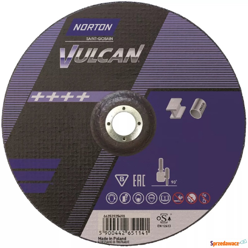 Tarcza szlifierska Norton Vulcan 230 x 2,5 x 22,23... - Akcesoria do elektro... - Szczecinek