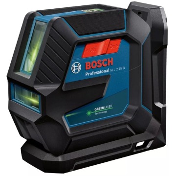 Laser krzyżowy Bosch GLL 2-15 G Professional (+ uchwyt + klamra sufitowa)