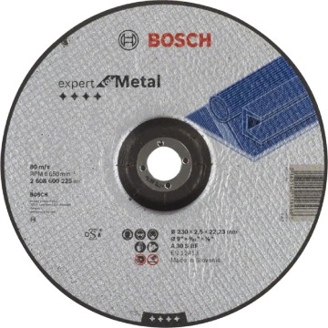 Tarcza szlifierska (wygięta) Bosch Expert for Metal A 30 S BF 230 mm, do metalu i stali