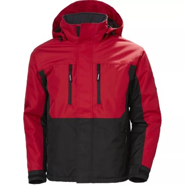 Męska kurtka robocza Helly Hansen Berg Jacket - czerwono-czarna, rozmiar XL