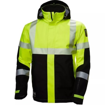 Męska kurtka robocza Helly Hansen ICU shell jacket odblaskowa - czarno-żółta, rozmiar XL