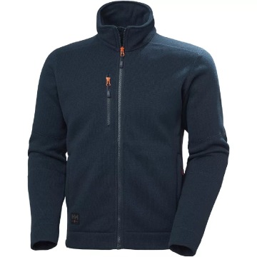 Męska bluza polarowa Helly Hansen Kensington Knitted fleece jacket - granatowa, rozmiar XL