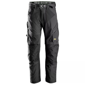 Męskie spodnie robocze Snickers FlexiWork krótka nogawka - czarne, rozmiar 96