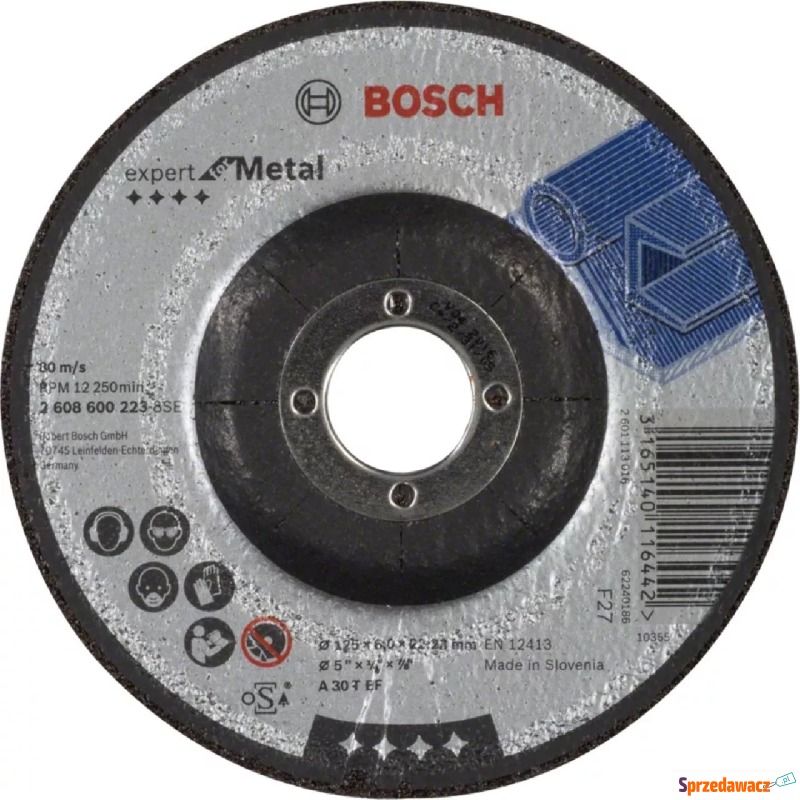 Tarcza ścierna listkowa Bosch Best for Metal X571... - Akcesoria do elektro... - Wrocław