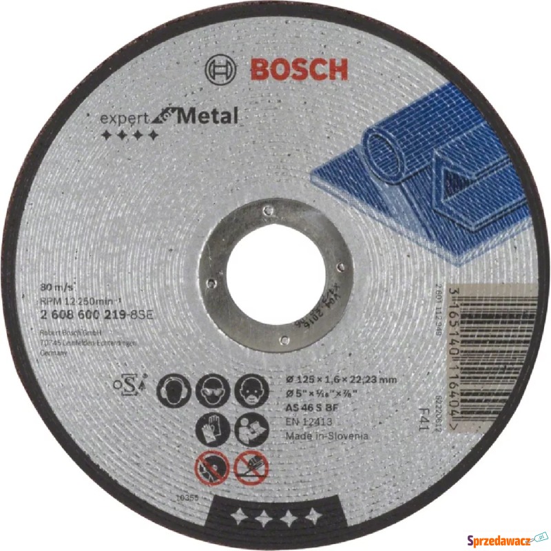 Tarcza szlifierska Bosch Expert for Metal AS 46... - Akcesoria do elektro... - Częstochowa