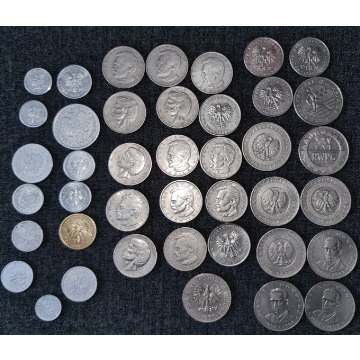Bardzo fajna kolekcja Polskich monet !OKAZJA! 76 monet PRL