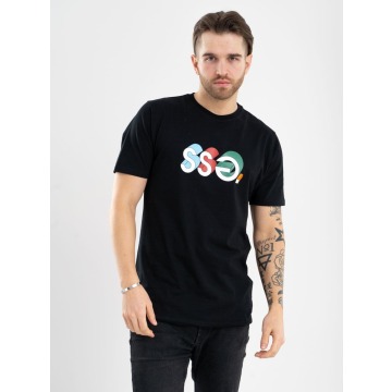 Koszulka Z Krótkim Rękawem SSG 3D Colors Czarna