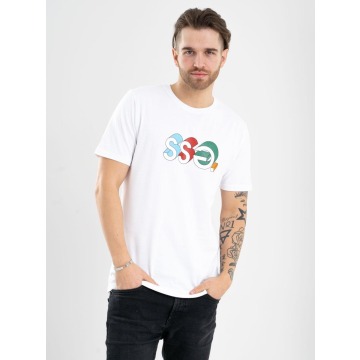 Koszulka Z Krótkim Rękawem SSG 3D Colors Biała