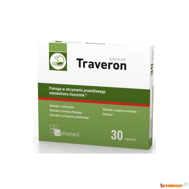 Traveron x 30 tabletek - Witaminy i suplementy - Brzeg