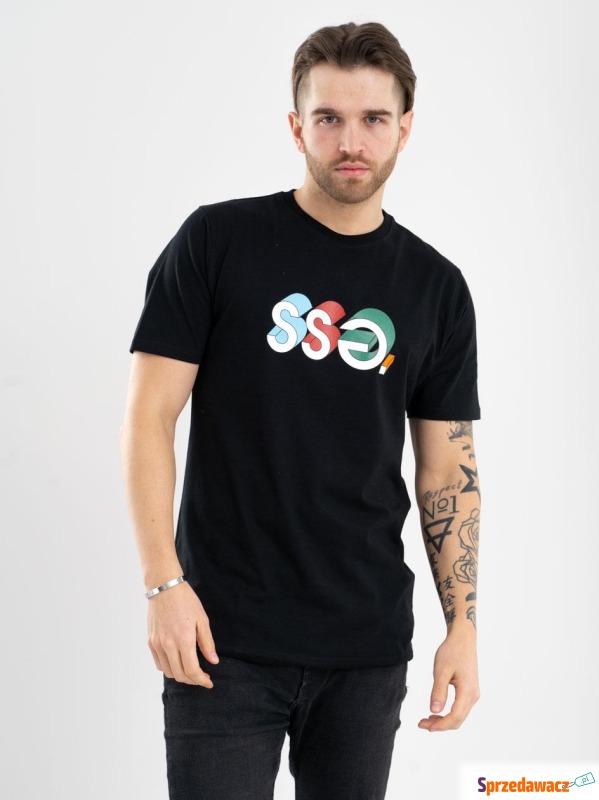 Koszulka Z Krótkim Rękawem SSG 3D Colors Czarna - Bluzki, koszulki - Świecie