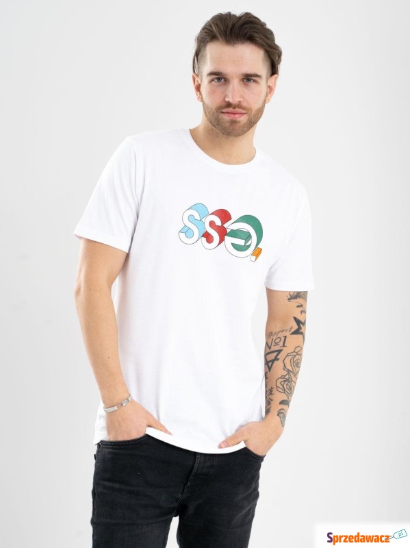 Koszulka Z Krótkim Rękawem SSG 3D Colors Biała - Bluzki, koszulki - Przemyśl