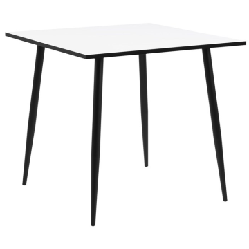 Stół Wilma 80 cm biały, czarny