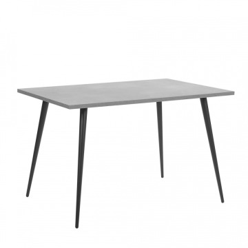 Stół do jadalni 120 x 80 cm efekt betonu z czarnym SANTIAGO