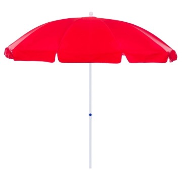 Parasol ogrodowy metalowy 250 cm : Kolor - Red