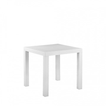 Stół ogrodowy 80 x 80 cm biały FOSSANO
