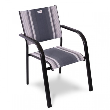 Krzesło ogrodowe sztaplowane 67x88cm Albergo Acamp szare