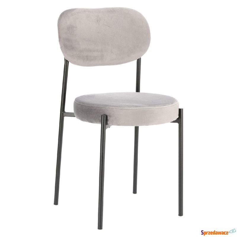 Krzesło Camile Velvet Szare - Krzesła kuchenne - Lubin