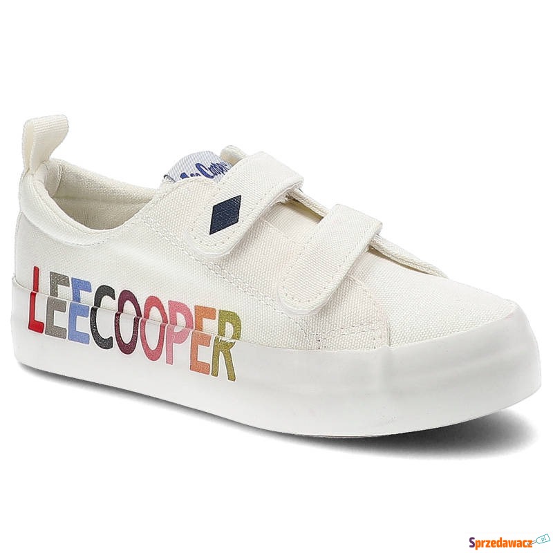 Białe Trampki Dziecięce Lee Cooper Buty Na Rzepy - Buty sportowe dziecięce - Częstochowa