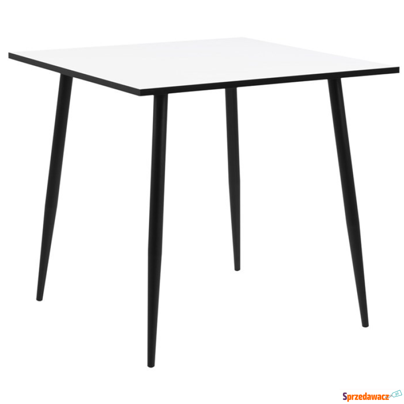 Stół Wilma 80 cm biały, czarny - Stoły kuchenne - Żagań