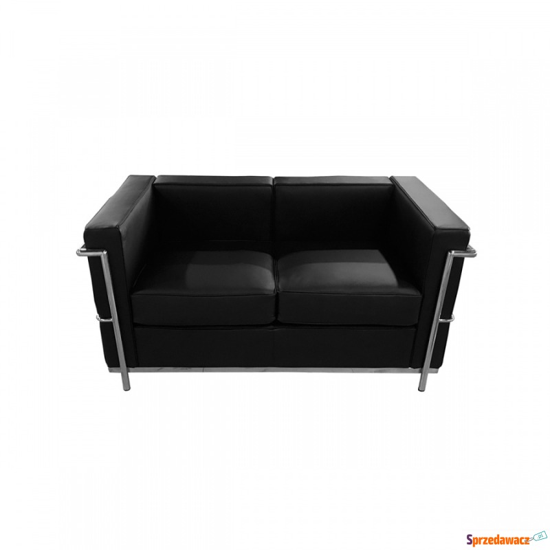 Sofa dwuosobowa King Home Soft czarna - Sofy, fotele, komplety... - Zamość