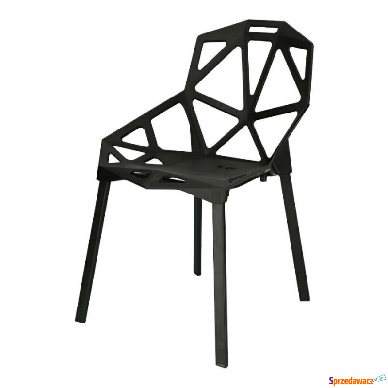 Krzesło Gap PP czarne Simplet - Krzesła do salonu i jadalni - Legnica