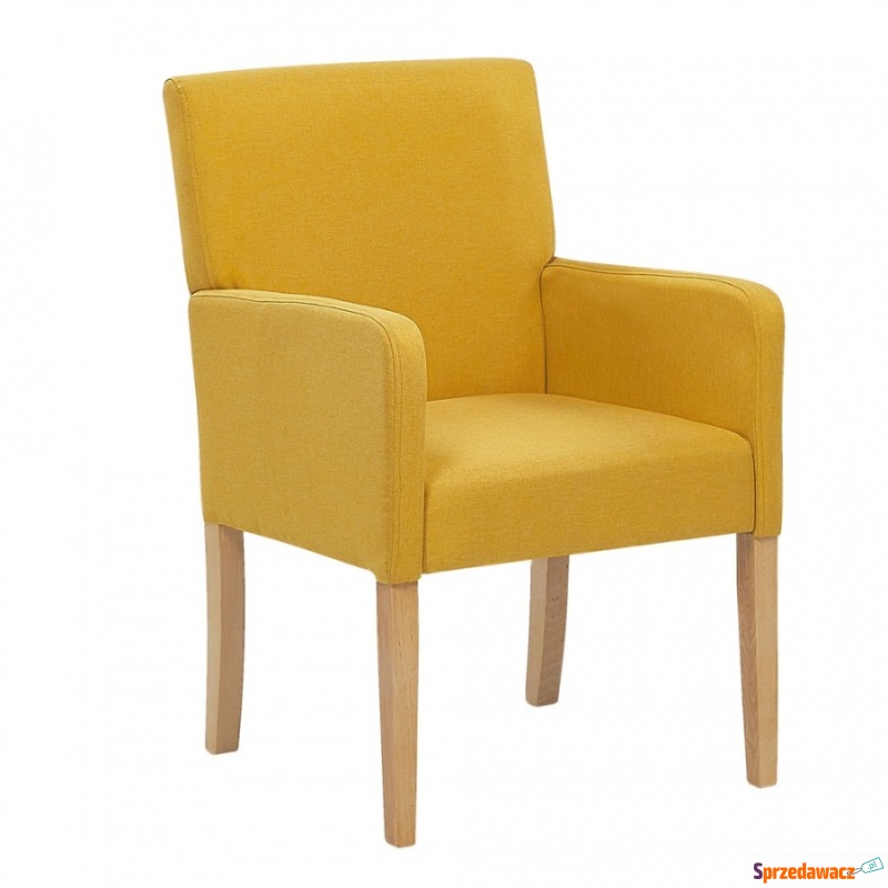 Krzesło do jadalni żółte ROCKEFELLER - Krzesła do salonu i jadalni - Przemyśl