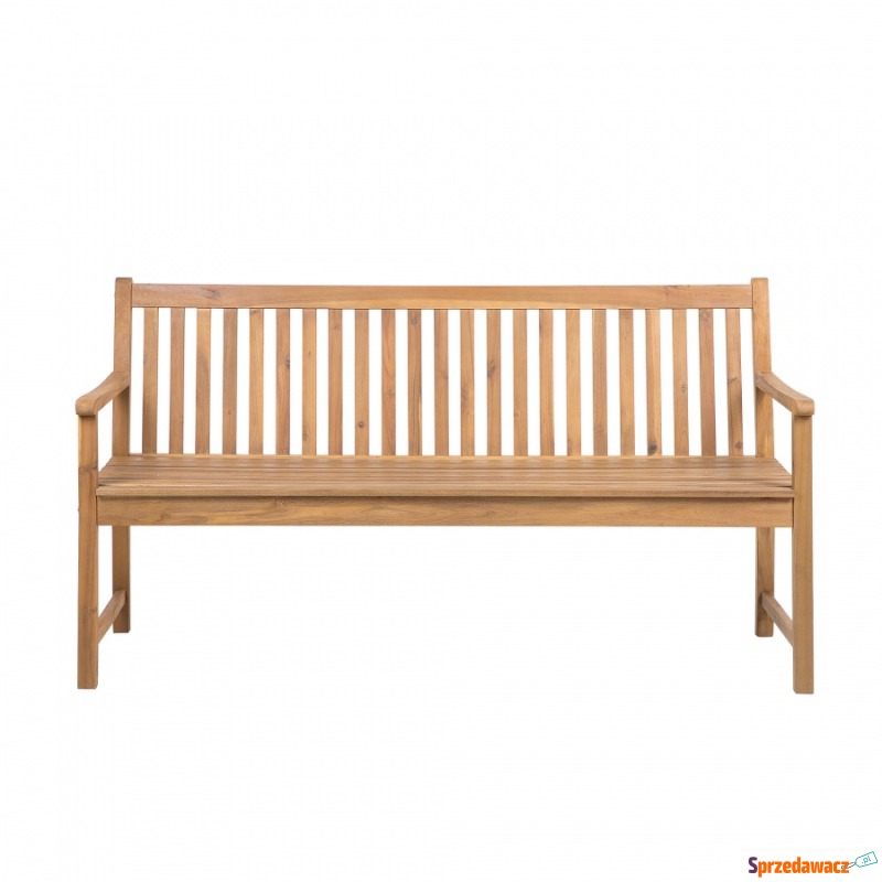 Akacjowa ławka ogrodowa 160 cm VIVARA - Krzesła ogrodowe - Bytom