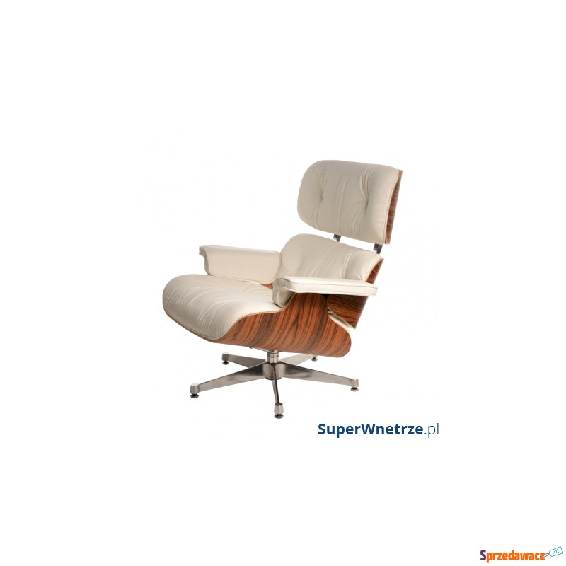 Fotel biurowy D2 Vip inspirowan Lounge Chair biały - Krzesła biurowe - Kędzierzyn-Koźle