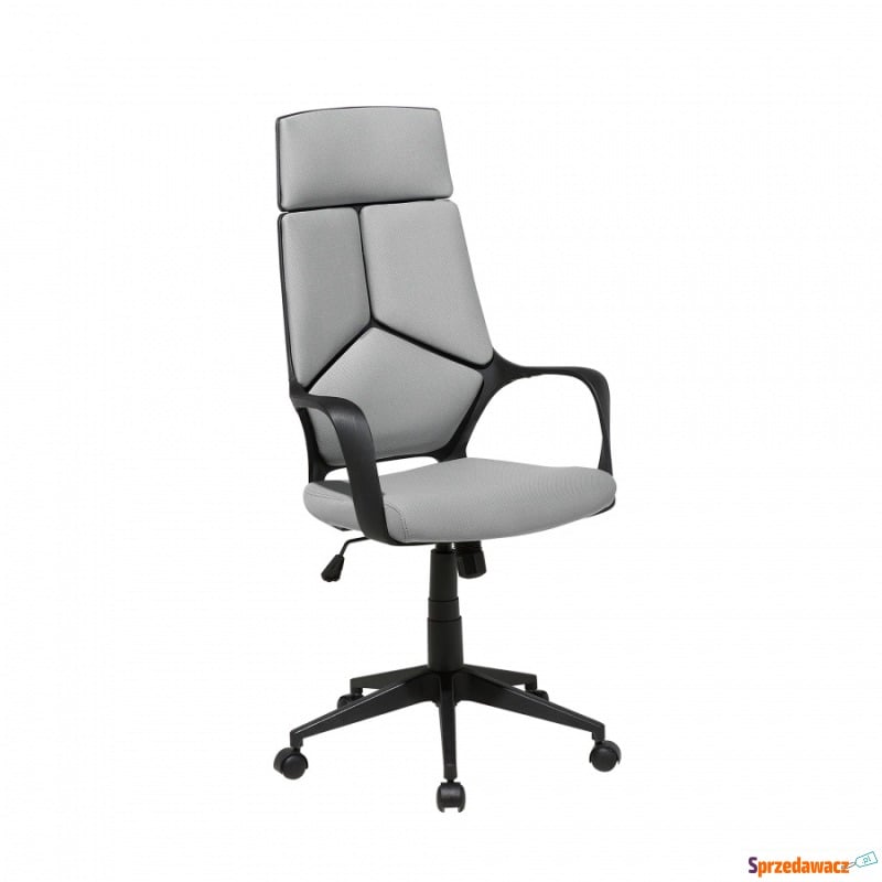 Krzesło biurowe czarno-szare regulowana wysok... - Krzesła biurowe - Szczecinek