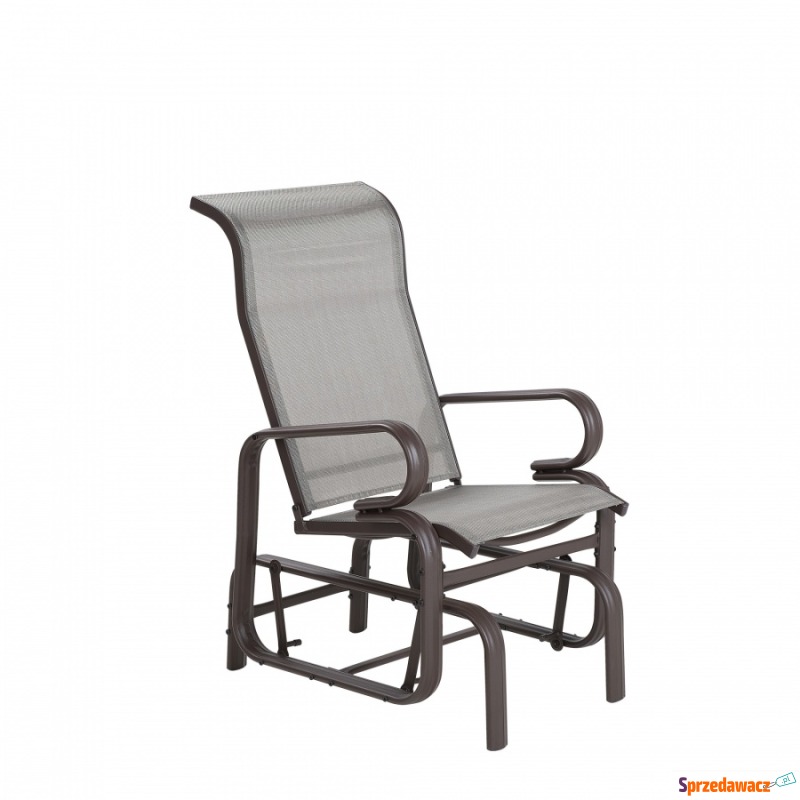Krzesło ogrodowe bujane brązowe BORGIO - Krzesła ogrodowe - Swarzędz