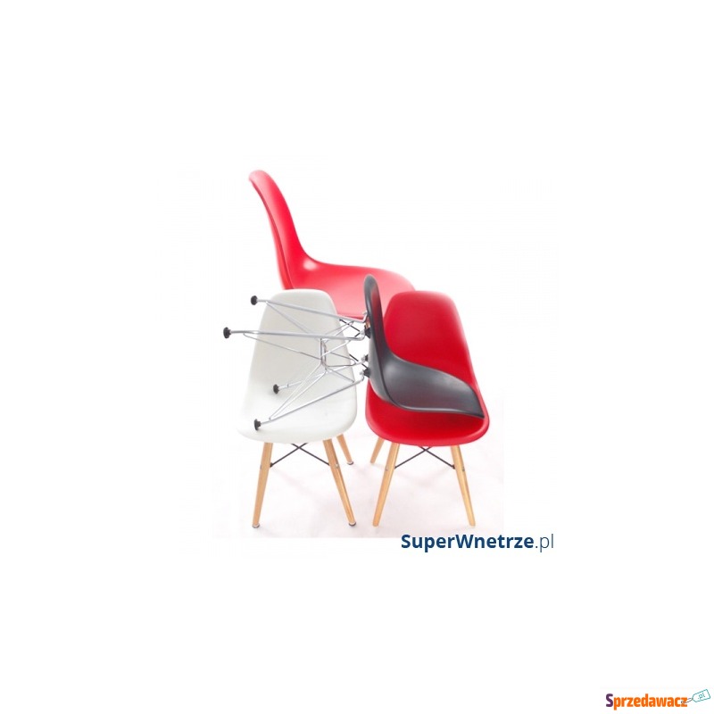 Krzesło JuniorP016 czerwone, drew. nogi - Meble dla dzieci - Rzeszów