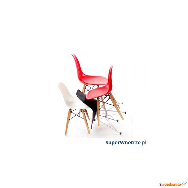 Krzesło JuniorP016 białe,drewniane nogi - Meble dla dzieci - Kraków