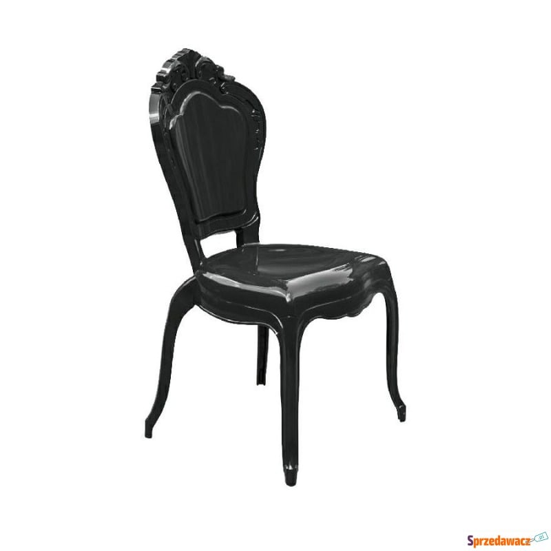 Krzesło KING czarne - poliwęglan - Krzesła do salonu i jadalni - Bytom