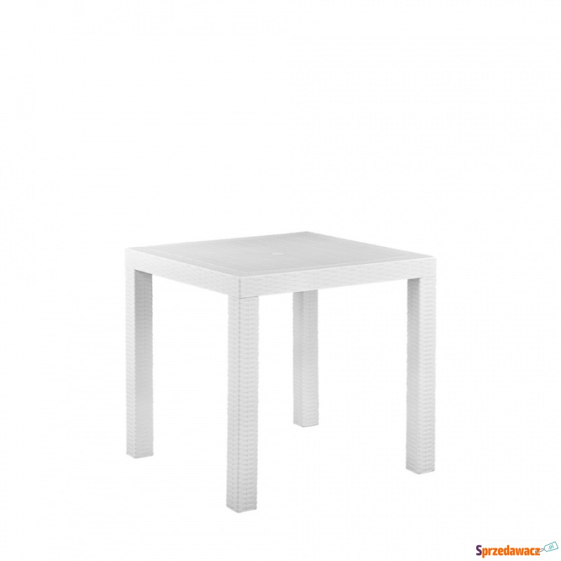 Stół ogrodowy 80 x 80 cm biały FOSSANO - Stoły, ławy, stoliki - Grudziądz