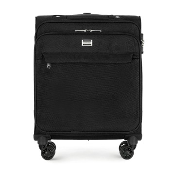 Wittchen - Mała walizka miękka jednokolorowa czarna