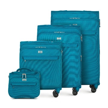 Wittchen - Komplet jednokolorowych walizek miękkich