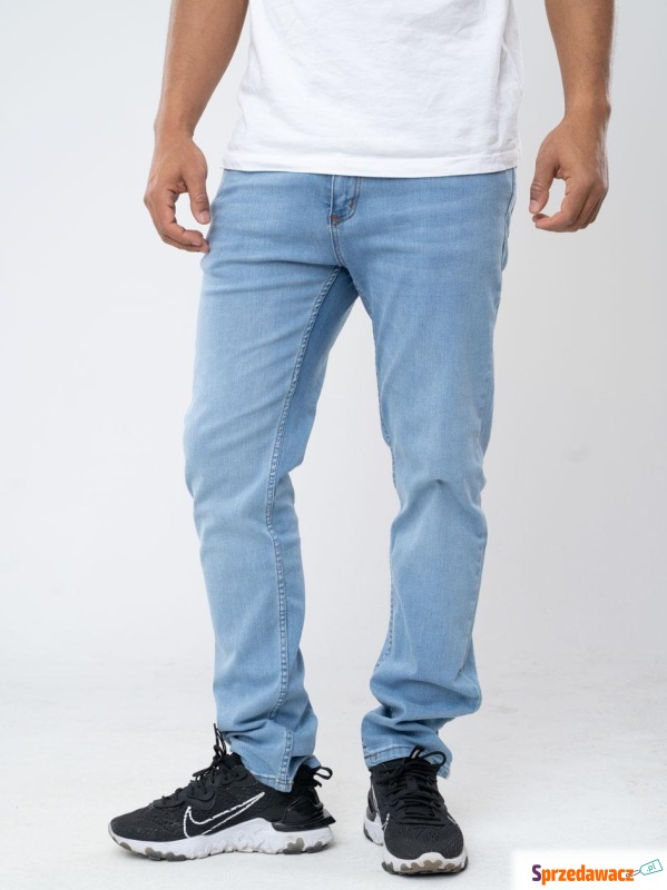 Spodnie Jeansowe Slim K&L Jeans Leather Patch... - Spodnie - Płock