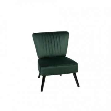 Fotel welurowy zielony VAASA