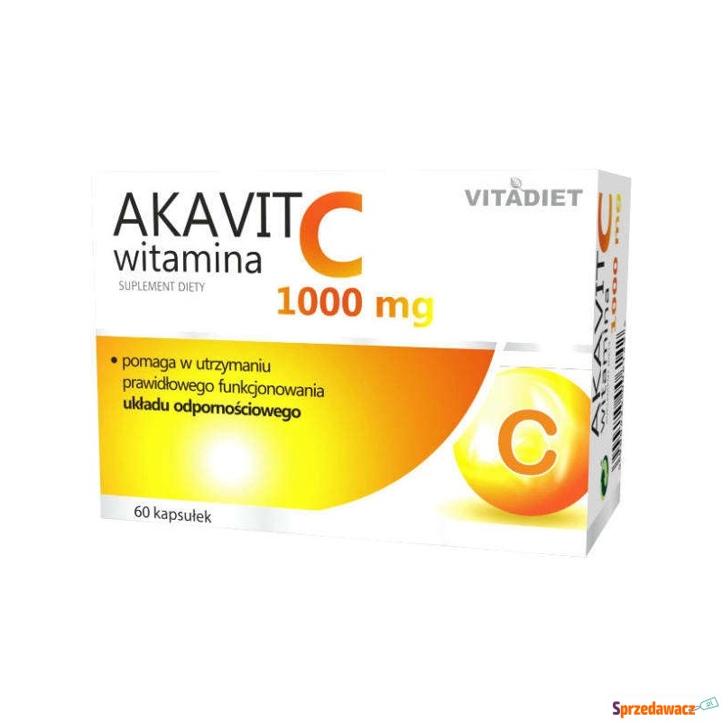 Akavit naturalna witamina c 1000mg x 60 kapsułek - Witaminy i suplementy - Lębork
