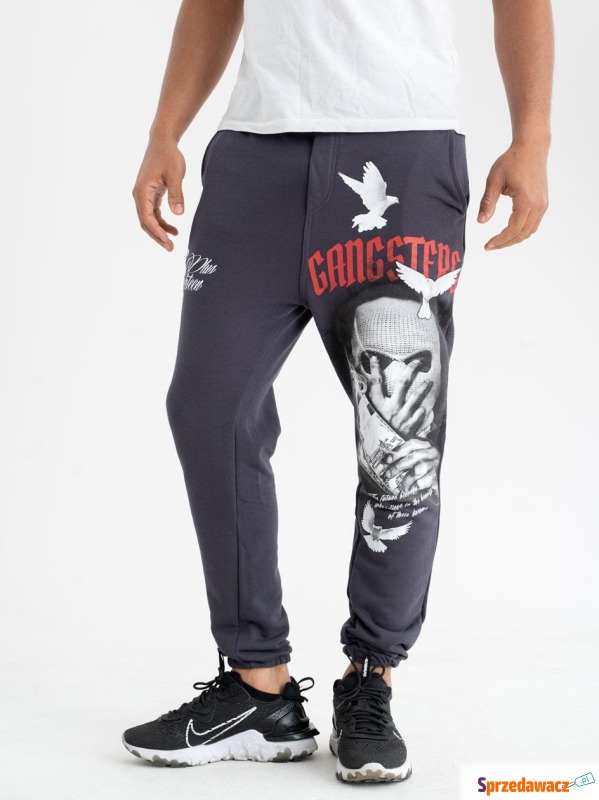 Spodnie Dresowe Plus Eighteen Gangsters Grafitowe - Spodnie, spodenki - Częstochowa