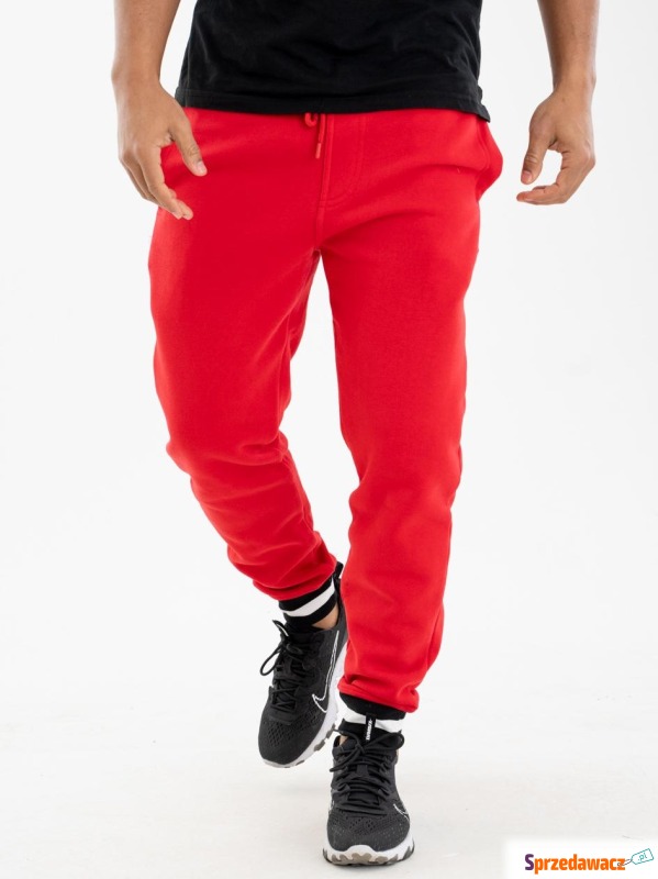 Spodnie Dresowe Jogger Royal Blue Rip Stripe Czerwone - Spodnie, spodenki - Grudziądz