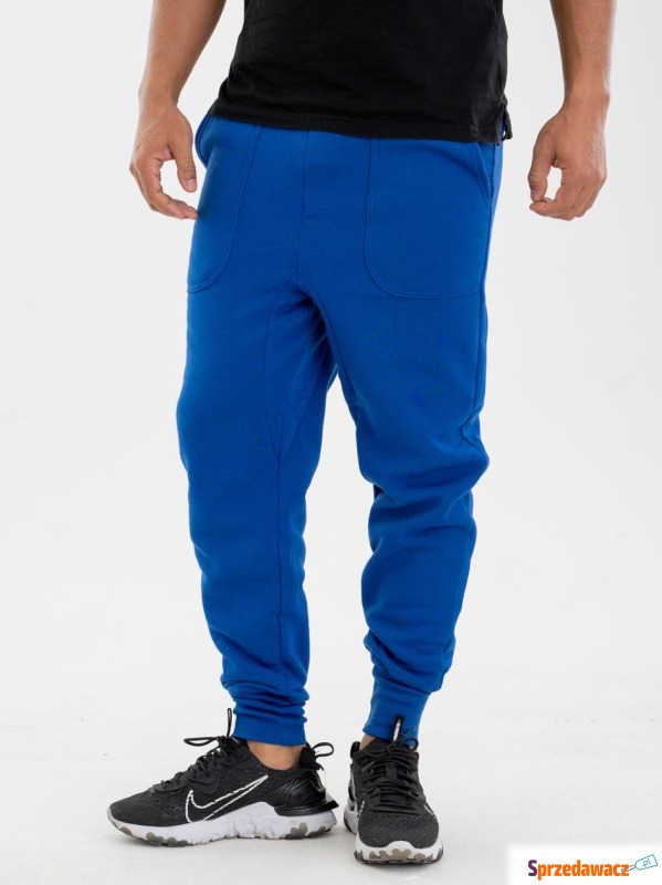 Spodnie Dresowe Jogger Royal Blue Basic Niebieskie - Spodnie, spodenki - Tarnów