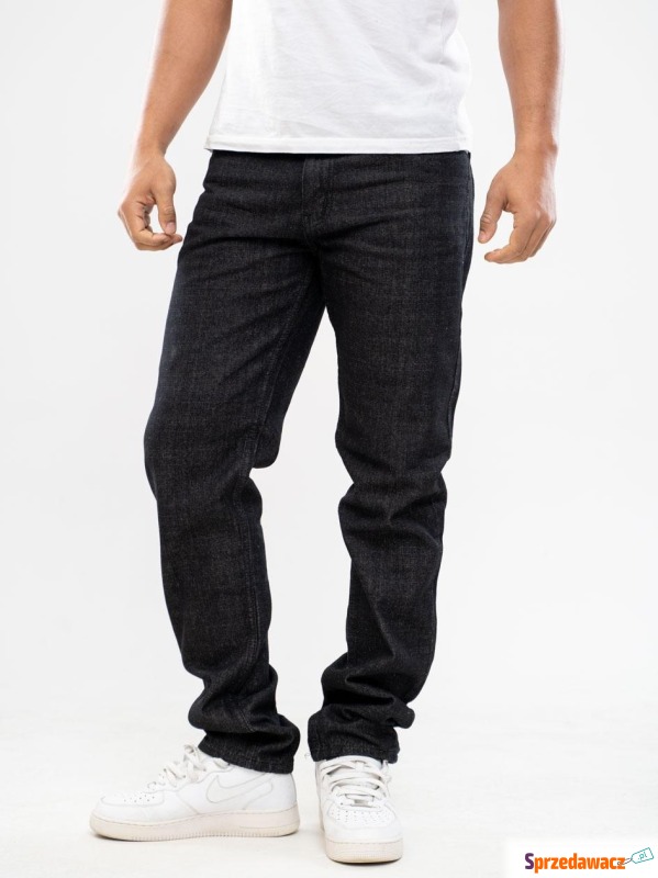 Spodnie Jeansowe Slim Royal Blue Rigged Czarne - Spodnie - Leszno